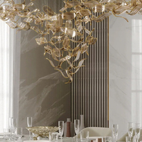 Fournisseur professionnel de luminaires décoratifs pour salon et restaurant, lustre en métal et verre sur mesure