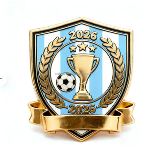 Épinglette Métallique Personnalisée en Gros pour Club de Football Sportif Souvenir Cadeau - Product Image 1