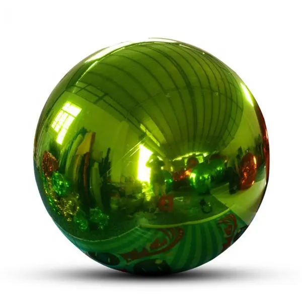 IFUNWOD Custom 40cm 50cm 60cm 70cm 80cm giant gold mirror sphere decorative large pvc inflatable silver ball