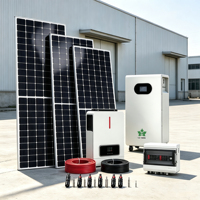 Système solaire hybride standard UE 10kW 16kW avec batterie de stockage d'énergie sur pied