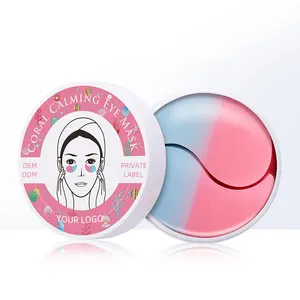 Coral Dubbele Kleur Oogmasker Patch Dubbele Combinatie Verminderen Oog Rimpels En Fijne Lijntjes Oem Private Label