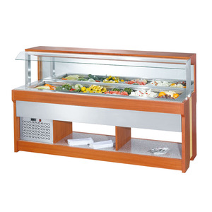 Mostrador Refrigerado Comercial de Una Sola Temperatura para Ensaladas, Montado en Pared, para Hoteles, Restaurantes y Buffets - Product Image 4