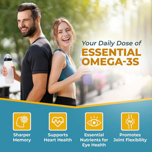 Omega 3 y EPA y DHA de marca privada de alta calidad, mejora la memoria y apoya la salud del corazón en cápsulas blandas. - Product Image 5