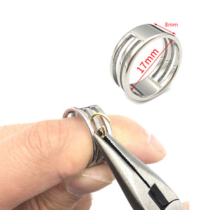 Herramientas de joyería de acero inoxidable para abrir y cerrar anillas abiertas, alicates para abrigo de anillas, herramientas auxiliares para hacer manualidades DIY - Product Image 2