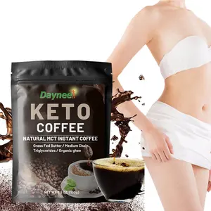 개인 브랜드 슬림 케토 커피 자연 건강 다이어트 제어 MCT 식사 대체 식품 즉시 체중 감량 케토 커피 슬리밍