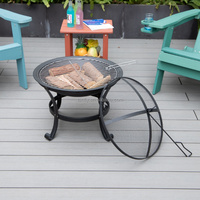 Poêle à bois d'extérieur pour jardin, foyer, brasero, chauffage au bois, portable