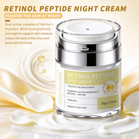Crème de nuit anti-rides au rétinol et aux peptides, raffermissante, liftante, hydratante, crème pour le visage, réduit les ridules, soin de la peau pour adultes, OEM