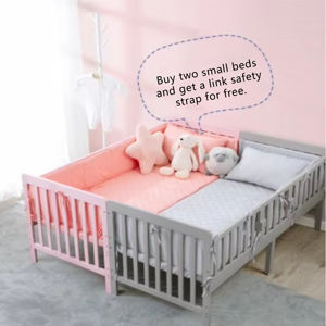 Cunas de Madera Modernas 4 en 1 Convertibles para Niñas, Muebles de Cama y Cuna para Dormitorio - Product Image 4