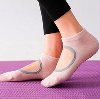 Antidérapant organique respirant absorbant la sueur coton peigné poignée Yoga Pilates chaussettes danse Yoga chaussettes pour femmes femme