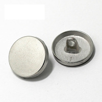 15mm 17mm 20mm kustom logam mawar emas Matte hitam seng logam campuran bulat bagian belakang datar tombol dijahit tangan untuk dekorasi mantel wol