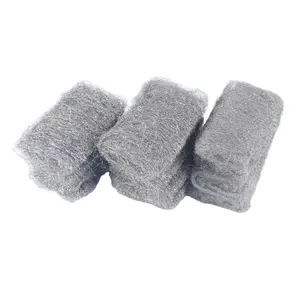 2019 Hot selling steel wool metal stainless steel wool scrubbers for kitchen clean