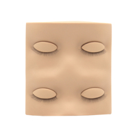 Tête de mannequin avec paupières amovibles, fournitures pour extensions de cils, outil pour cils, ventilateur de séchage, dissolvant de colle