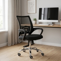 Chaise de bureau ergonomique pivotante en maille pour la maison et le bureau, chaise de travail moderne, chaise de conférence haut de gamme, chaise de bureau informatique rotative