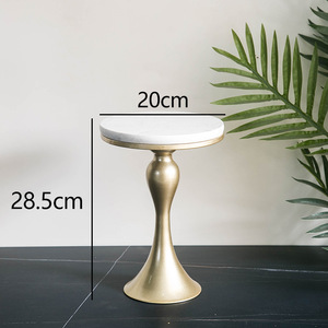 Home <span class=keywords><strong>Party</strong></span> Wedding Trang Trí Đá Cẩm Thạch Sinh Nhật Khay Tròn Tráng Miệng Fondant Máy Tính Để Bàn Trà Chiều Bàn Đá Cẩm Thạch Hiển Thị - Product Image 4