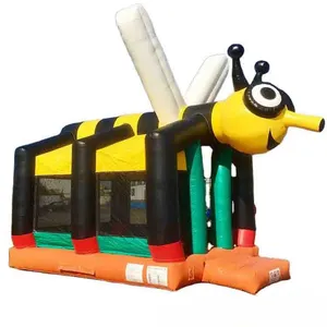 bee inflatable playground jumping castle park fun bee bouncer castle inflatable air house Inflatable Children Trampoline