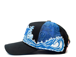 2026 <span class=keywords><strong>BBF</strong></span> BAEZ GORRA Schwarze 3D-Stickerei Logo Strass Individuelles Logo Krempe Baseballkappe Gorras Personalizadas Bordadas - Product Image 4