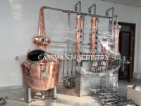 Alambic en cuivre Cassman 5BBL et colonne de distillation pour la production de bière, facile à utiliser