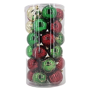Weihnachts ball 30 Pcs Weihnachten Plastik ball Ornamente bunte 6cm Weihnachts baum Dekoration Ball - Product Image 1