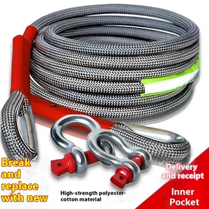 Bán buôn 20 tấn chống mài mòn dày kéo xe kéo dây đặc biệt off-road kéo dây cho Cứu Hộ Khẩn cấp công cụ Kit - Product Image 5