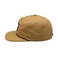 Casquette de baseball souple non structurée à 5 panneaux en coton, avec logo personnalisé brodé ou tissé, en toile, à visière plate et cordon