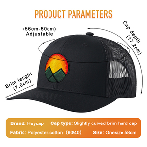 Gorra Trucker de Malla con Parche de Cuero y Logotipo Personalizado, Estilo Vintage, Snapback, Hip Hop, para Pesca y Deportes al Aire Libre, Venta al por Mayor - Product Image 3