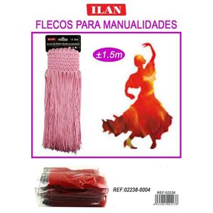 Frange di Ilan per artigianato, 1,5 m, rosa, materiale per lavoretti - Product Image 3