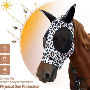 หน้ากากม้าบินพร้อมที่ปิดหูกันยูวีปกป้องพื้นที่รอบดวงตาขนาดใหญ่ด้วยตาข่ายระบายอากาศได้หน้ากากบินยืดหยุ่น - Product Image 5