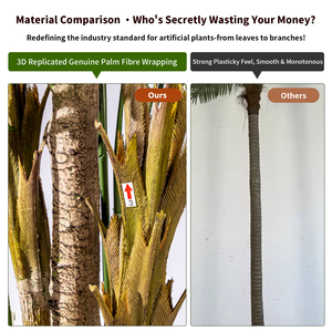 Palmera Artificial, Planta Artificial de Bambú, Planta Verde con Maceta <span class=keywords><strong>para</strong></span> Decoración Interior y <span class=keywords><strong>Exterior</strong></span> - Product Image 6