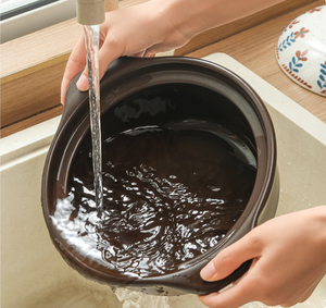 Casserole en céramique de haute qualité, pot à soupe émaillé à la main, ustensile de cuisine écologique, <span class=keywords><strong>cocotte</strong></span> en céramique émaillée - Product Image 5