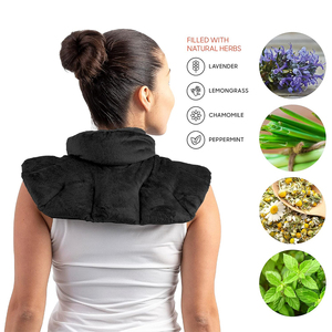 Unisex <b>Velvet</b> Neck & Shoulder Heating Pad-Durable Soft Hot/Cold Therapy Pain Relief Wrap - Product Image 6