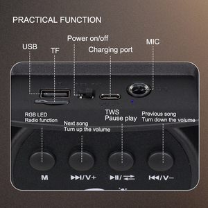 SING-E zqs603 OEM Ngân Sách hỗ trợ 6.5 "karaoke Loa BT 5.0 Mic/USB/TF/FM nhỏ gọn mạnh mẽ cho nhà hát ngoài trời thu thậ<span class=keywords><strong>p</strong></span> - Product Image 2