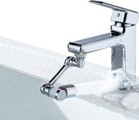 Salle de bain Cuisine 1080 degrés de rotation Extension multifonctionnelle Pivotant Robinet avec élément filtrant