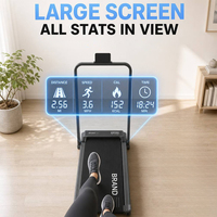 Tapis de marche électrique pliable compact pour la maison, le bureau ou la salle de sport, idéal pour les petits appartements