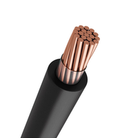 Fil électrique en cuivre toronné THHN THW avec isolation en PVC pour applications de chauffage, tailles AWG 250-700 Kcmil 600V
