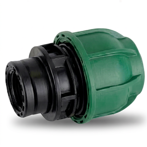 ข้อต่อเกลียวตัวเมียแบบอัดขนาด 20*1/2 ยี่ห้อ SAP ผลิตจากวัสดุ PP Virgin สำหรับท่อ PE/HDPE รับประกัน 3 ปี ทนทานต่อการกัดกร่อน ใช้กับน้ำ - Product Image 1