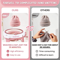 Machines à tricoter à bas prix, machine à tricoter Sentro, 40 aiguilles, crochet, tissage DIY, cylindre étoile, jouets en laine