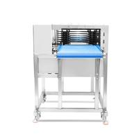 Trancheuse à viande horizontale à haute efficacité en acier inoxydable 304, épaisseur personnalisée, 800 kg/h, pour les grandes usines de transformation de la viande
