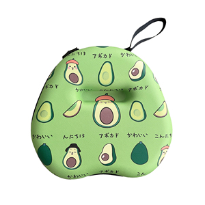Filles personnalisé joli dessin animé mignon motif de fruits en cuir pu mallette de rangement pour <span class=keywords><strong>airpods</strong></span> max - Product Image 1