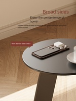 Table d'appoint moderne Simple Rock Board Light Luxury C-Shaped Coffee Table pour salon Sofa Balcon Console Tables