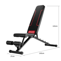 Banc de musculation pliable multifonctionnel en métal réglable pour salle de sport à domicile et entraînement de musculation