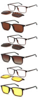 Clip magnétique sur les montures de lunettes optiques pour femmes