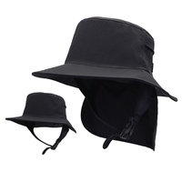 Surf canotage Protection solaire Nylon séchage rapide Sports nautiques personnalisé Surf seau chapeau avec mentonnière rabat de cou amovible
