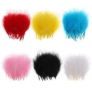 Gran oferta de plumas de sangre de marabú de pavo de alta calidad de 2-3 "para Material de pesca de atado de moscas de Carnaval - Product Image 2