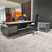 Meja Eksekutif MDF Modern Berkualitas Tinggi Mewah Ergonomis Furnitur Kantor Kayu Tahan Lama Ramah Lingkungan Mudah Dirakit Villa