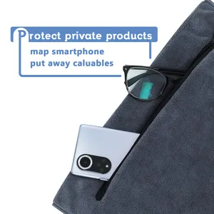 Telo da Palestra Sportivo <span class=keywords><strong>con</strong></span> Tasca <span class=keywords><strong>con</strong></span> Cerniera, Magnetico per Panca, Personalizzabile <span class=keywords><strong>con</strong></span> Logo, in Cotone/Microfibra, Assorbente - Product Image 3