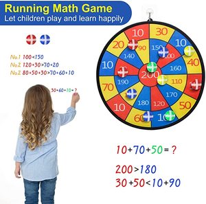Jeu <span class=keywords><strong>de</strong></span> fléchettes Double face pour enfants, jouets <span class=keywords><strong>de</strong></span> fête <span class=keywords><strong>de</strong></span> sport à l'extérieur - Product Image 6