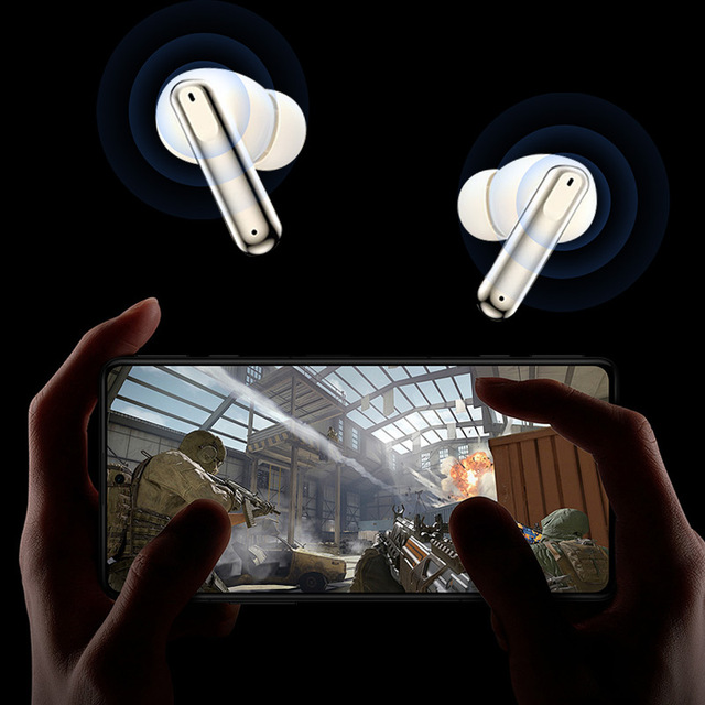 Immersive Sound 6mics Hybrid ANC ENC Earbuds Low Latency Bt 5.4 TWS Earphone Earbuds With Microphone Charging Case Earphones