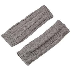 Gants longs sans doigts pour femmes, <span class=keywords><strong>mitaine</strong></span>, chauffe-bras d'hiver, manches tricotées, fins, décontractés, doux, vêtements gothiques pour filles, gants Punk gothiques - Product Image 5