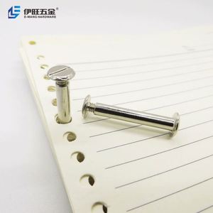 สกรูยึดหนังสือโลหะสีเงิน50มม. ตัวผู้และตัวเมียสกรูยึดหนังสือเล็บ - Product Image 5