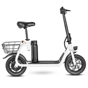 Reino Unido nuevo Stock 12 pulgadas 36V10.4Ah batería de litio 350W Motor Scooter Eléctrico plegable cesta de moda E Scooter para Unisex - Product Image 3